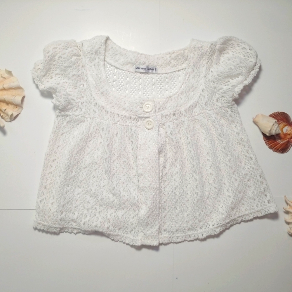 NWOT Marine Jobert lace crop top from Japan